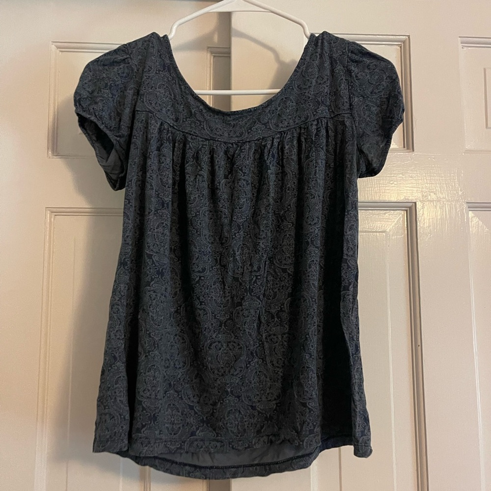 Daisy Fuentes Navy Blouse